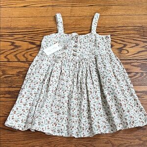 Rylee & Cru Floral Kids Dress with Button Details
